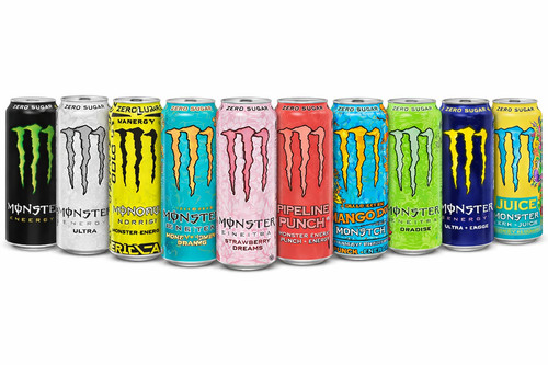 Monster energy drink 500ml - monster, x